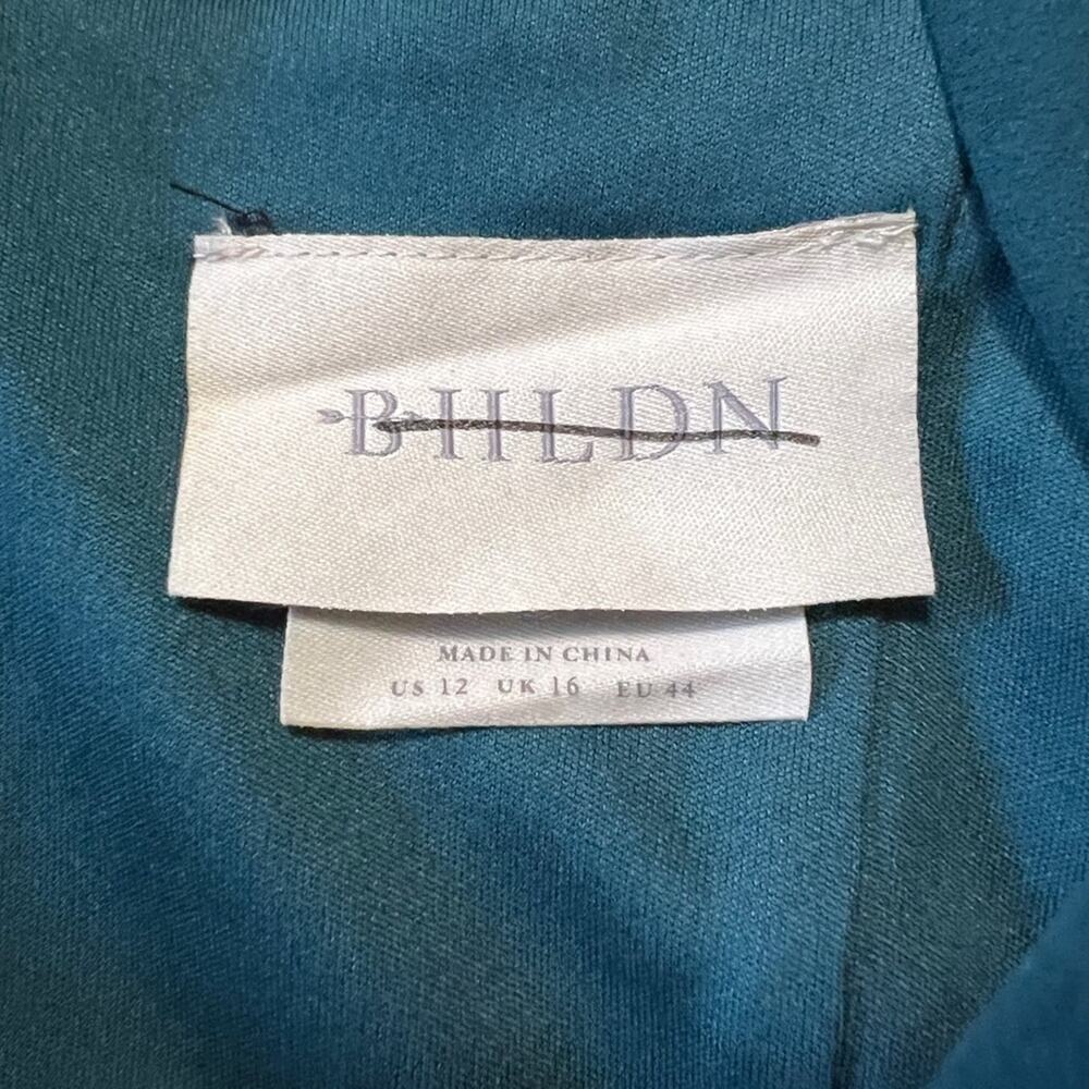 BHLDN Danica Dress Teal Green 12 NWOT - Picture 5 of 10